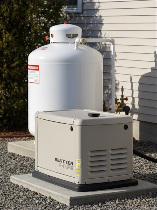 Propane standby generator
